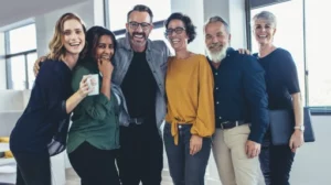 group of friends cheering Work Smarter, Not Harder Strategies for Boosting Productivity feat